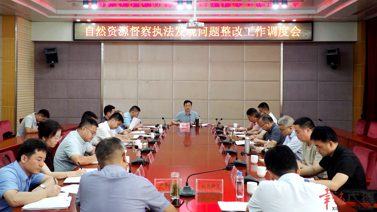 我市召開自然資源督察執(zhí)法發(fā)現(xiàn)問題整改工作調(diào)度會